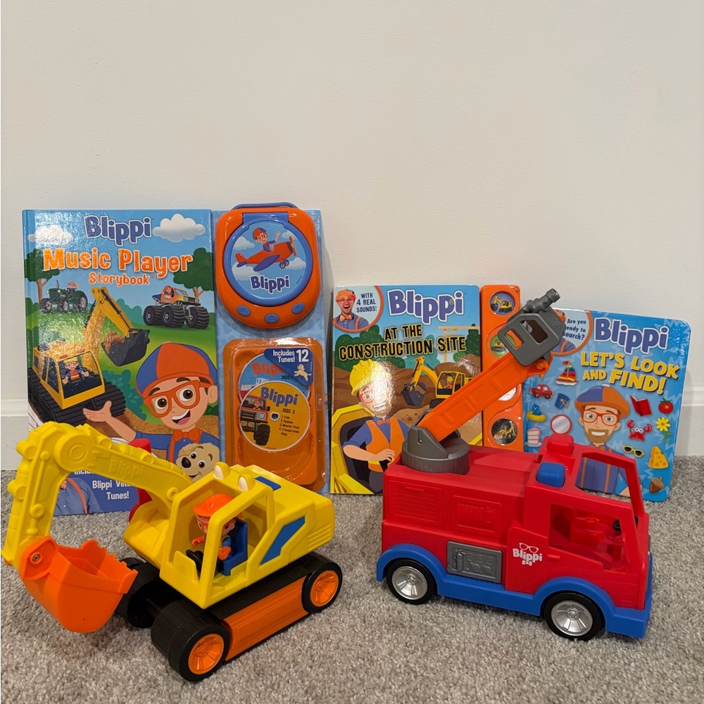 Blippi Toy and Book Bundle